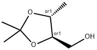 1,3-Dioxolane-4-methanol, 2,2,5-trimethyl-, (4R,5R)-rel- Struktur