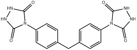 1,2,4-Triazolidine-3,5-dione, 4,4'-(methylenedi-4,1-phenylene)bis- Struktur