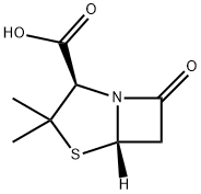 4-?Thia-?1-?azabicyclo[3.2.0]?heptane-?2-?carboxylic acid, 3,?3-?dimethyl-?7-?oxo-?, (2R,?5S)?- Struktur