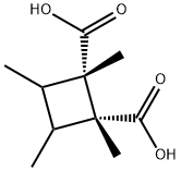 1,?2-?Cyclobutanedicarboxy?lic acid, 1,?2,?3,?4-?tetramethyl-?, (1S,?2R)?- Struktur