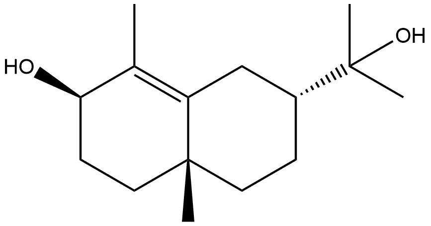 2-Naphthalenemethanol, 1,2,3,4,4a,5,6,7-octahydro-7-hydroxy-α,α,4a,8-tetramethyl-, (2R,4aR,7R)- Struktur