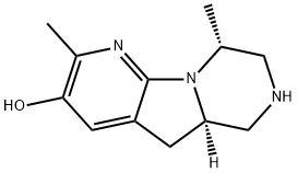 Pyrido[3',?2':4,?5]?pyrrolo[1,?2-?a]?pyrazin-?3-?ol, 5,?5a,?6,?7,?8,?9-?hexahydro-?2,?9-?dimethyl-?, (5aR,?9R)?- Struktur