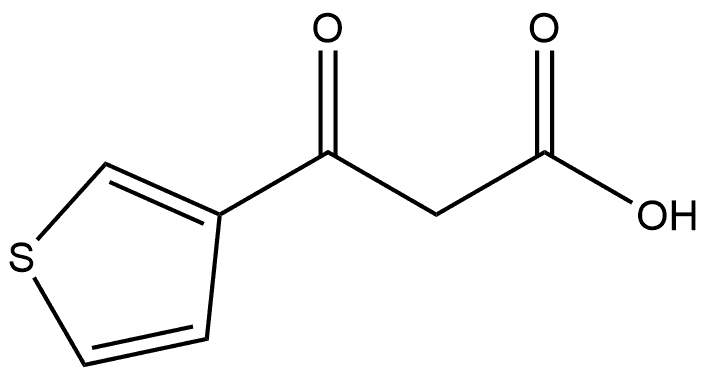 3-Thiophenepropanoic acid, β-oxo- Struktur