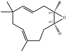 12-?Oxabicyclo[9.1.0]?dodeca-?3,?7-?diene, 1,?5,?5,?8-?tetramethyl-?, (1R,?3E,?7E,?11S)?-?rel- (9CI) Struktur