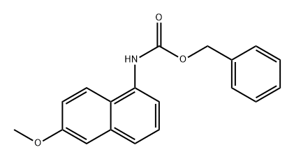 Carbamic acid, (6-methoxy-1-naphthalenyl)-, phenylmethyl ester (9CI) Struktur