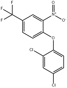 Benzene, 2,4-dichloro-1-[2-nitro-4-(trifluoromethyl)phenoxy]- Struktur