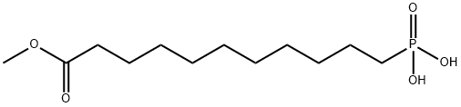 Undecanoic acid, 11-phosphono-, 1-methyl ester Struktur