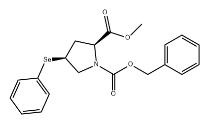 1,2-Pyrrolidinedicarboxylic acid, 4-(phenylseleno)-, 2-methyl 1-(phenylmethyl) ester, (2S-cis)- (9CI)