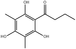 1-Butanone, 1-(2,4,6-trihydroxy-3,5-dimethylphenyl)- Struktur