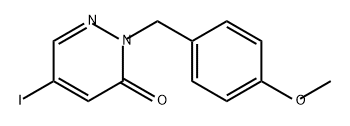 3(2H)-Pyridazinone, 5-iodo-2-[(4-methoxyphenyl)methyl]- Struktur