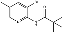 N-(3-bromo-5-methylpyridin-2-yl)pivalamide Struktur