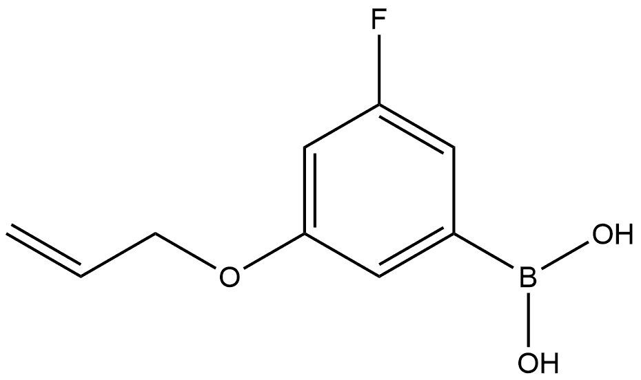 B-[3-Fluoro-5-(2-propen-1-yloxy)phenyl]boronic acid Struktur