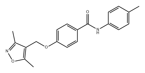 Benzamide, 4-[(3,5-dimethyl-4-isoxazolyl)methoxy]-N-(4-methylphenyl)- Struktur