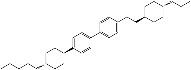 1,1'-Biphenyl,4-(4-pentylcyclohexyl)-4'-[2-(4-propylcyclohexyl)-,[trans,trans]- Struktur