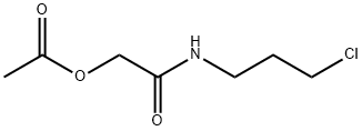 Acetamide, 2-(acetyloxy)-N-(3-chloropropyl)- Struktur