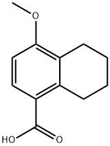 4-methoxy-5,6,7,8-tetrahydronaphthalene-1-carboxylic acid Struktur