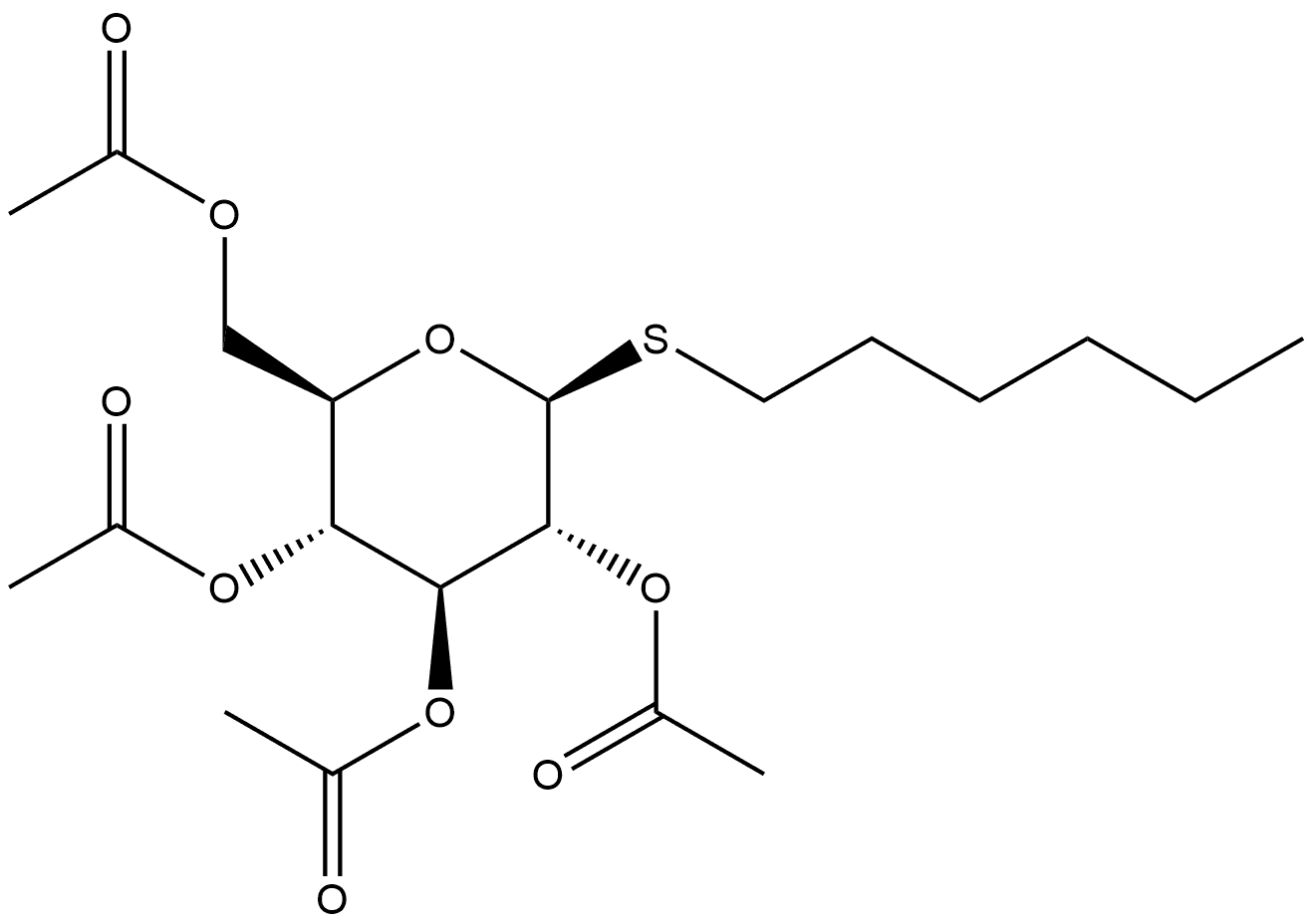 β-D-Glucopyranoside, hexyl 1-thio-, tetraacetate (9CI)