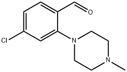 4-chloro-2-(4-methylpiperazin-1-yl)benzaldehyde Struktur