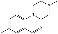 5-methyl-2-(4-methylpiperazin-1-yl)benzaldehyde Struktur