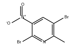 Pyridine, 2,5-dibroMo-6-Methyl-3-nitro- Struktur