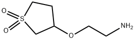 3-(2-Aminoethoxy)-1lambda6-thiolane-1,1-dione Struktur