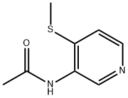 Acetamide, N-?[4-?(methylthio)?-?3-?pyridinyl]?- Struktur