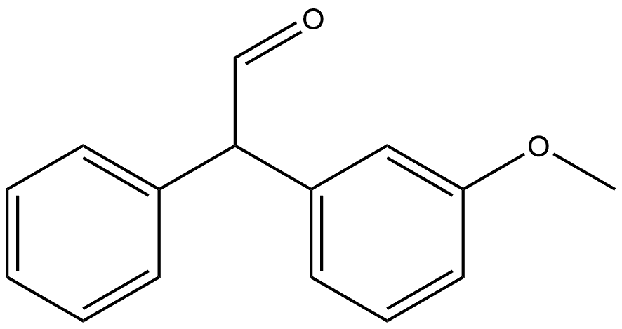 2-(3-methoxyphenyl)-2-phenylacetaldehyde Struktur