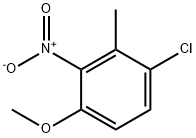 Benzene, 1-chloro-4-methoxy-2-methyl-3-nitro- Struktur