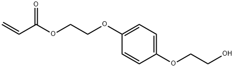 2-Propenoic acid, 2-[4-(2-hydroxyethoxy)phenoxy]ethyl ester Structure