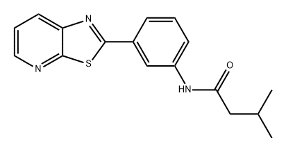 Butanamide, 3-methyl-N-(3-thiazolo[5,4-b]pyridin-2-ylphenyl)- Struktur