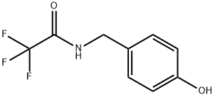 Acetamide, 2,2,2-trifluoro-N-[(4-hydroxyphenyl)methyl]- Struktur