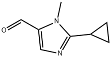 1H-Imidazole-5-carboxaldehyde, 2-cyclopropyl-1-methyl- Struktur