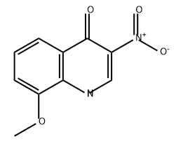 4(1H)-Quinolinone, 8-methoxy-3-nitro- Struktur