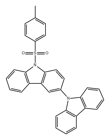 3,9'-Bi-9H-carbazole, 9-[(4-methylphenyl)sulfonyl]- Struktur