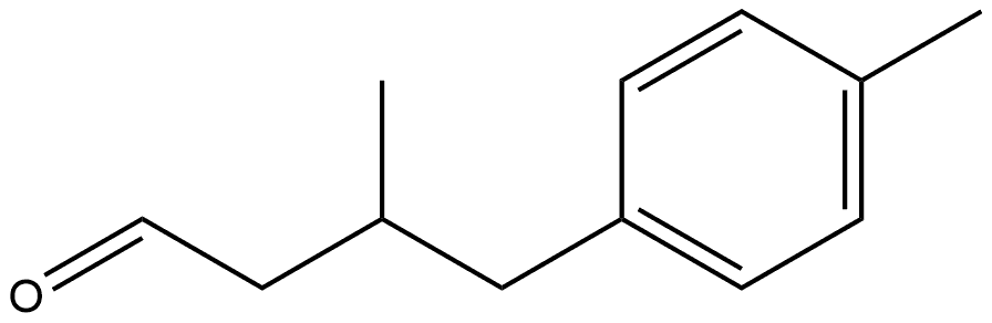 Benzenebutanal, β,4-dimethyl- Struktur