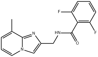 Benzamide, 2,6-difluoro-N-[(8-methylimidazo[1,2-a]pyridin-2-yl)methyl]- Struktur