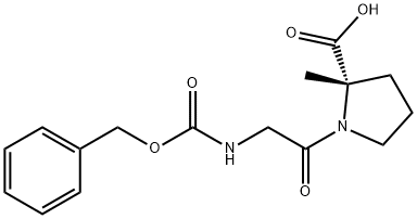 L-Proline, N-[(phenylmethoxy)carbonyl]glycyl-2-methyl- Struktur