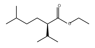 Hexanoic acid, 5-methyl-2-(1-methylethyl)-, ethyl ester, (R)- (9CI) Struktur