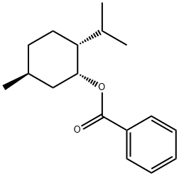 Cyclohexanol, 5-methyl-2-(1-methylethyl)-, 1-benzoate, (1R,2R,5S)- Structure