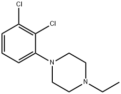 Piperazine, 1-(2,3-dichlorophenyl)-4-ethyl- Struktur