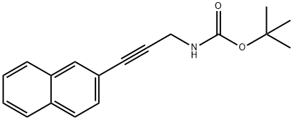 Carbamic acid, [3-(2-naphthalenyl)-2-propynyl]-, 1,1-dimethylethyl ester (9CI) Struktur