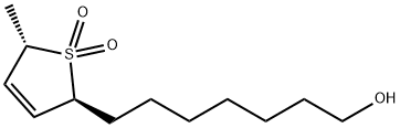 2-Thiopheneheptanol, 2,5-dihydro-5-methyl-, 1,1-dioxide, trans- (9CI)