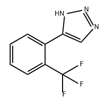 1H-1,2,3-Triazole, 5-[2-(trifluoromethyl)phenyl]- Struktur