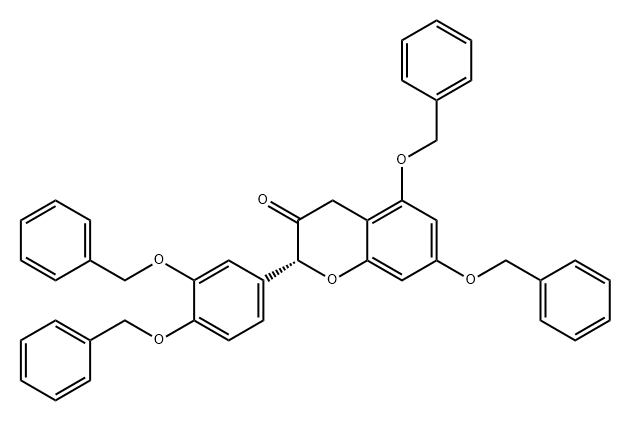 2H-1-Benzopyran-3(4H)-one, 2-[3,4-bis(phenylmethoxy)phenyl]-5,7-bis(phenylmethoxy)-, (2R)-