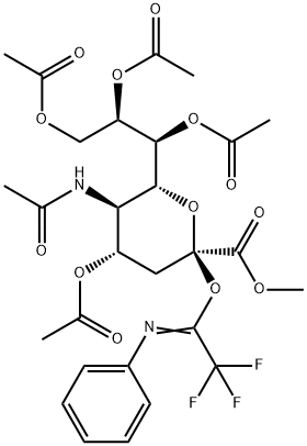 Neuraminic acid, N-acetyl-, methyl ester, 4,7,8,9-tetraacetate 2-(2,2,2-trifluoro-N-phenylethanimidate)