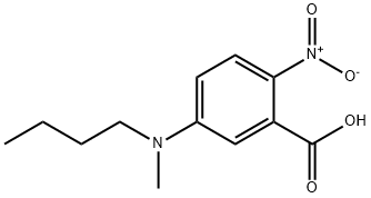 5-[butyl(methyl)amino]-2-nitrobenzoic acid Struktur