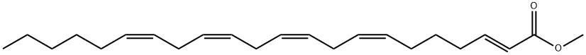 Methyl 2(E),7(Z),10(Z),13(Z),16(Z)-Docosapentaenoate Struktur