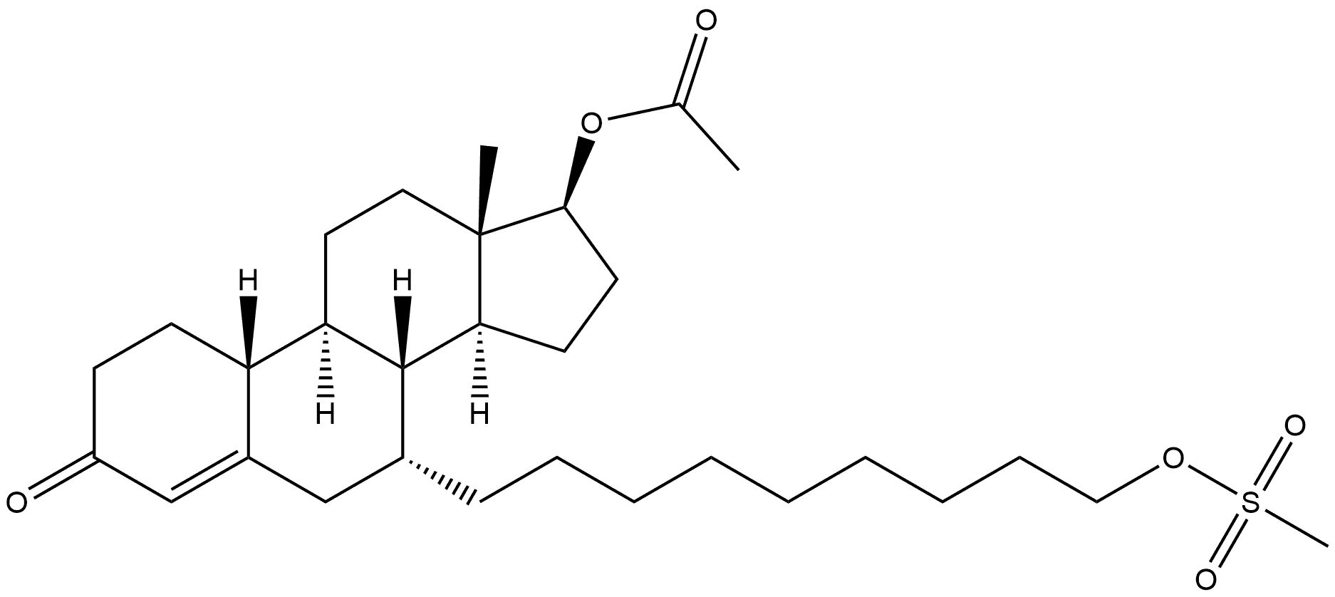 Estr-4-en-3-one, 17-(acetyloxy)-7-[9-[(methylsulfonyl)oxy]nonyl]-, (7α,17β)-