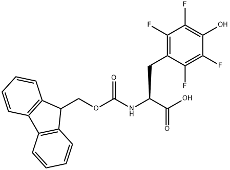 L-Tyrosine, N-[(9H-fluoren-9-ylmethoxy)carbonyl]-2,3,5,6-tetrafluoro- Struktur