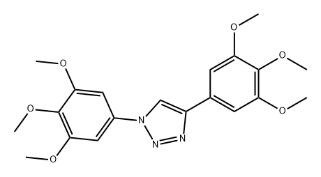 1H-1,2,3-Triazole, 1,4-bis(3,4,5-trimethoxyphenyl)- Struktur